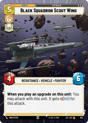 Black Squadron Scout Wing (Hyperspace Foil) (936) [Jump to Lightspeed] (ONLINE ORDER ONLY)