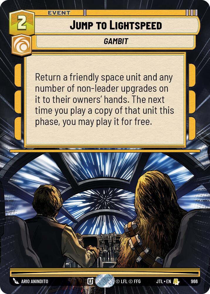 Jump to Lightspeed (Hyperspace Foil) (966) [Jump to Lightspeed] (ONLINE ORDER ONLY)