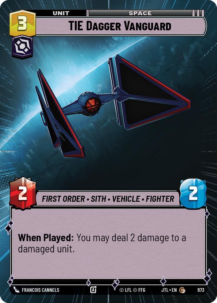 TIE Dagger Vanguard (Hyperspace Foil) (973) [Jump to Lightspeed] (ONLINE ORDER ONLY)