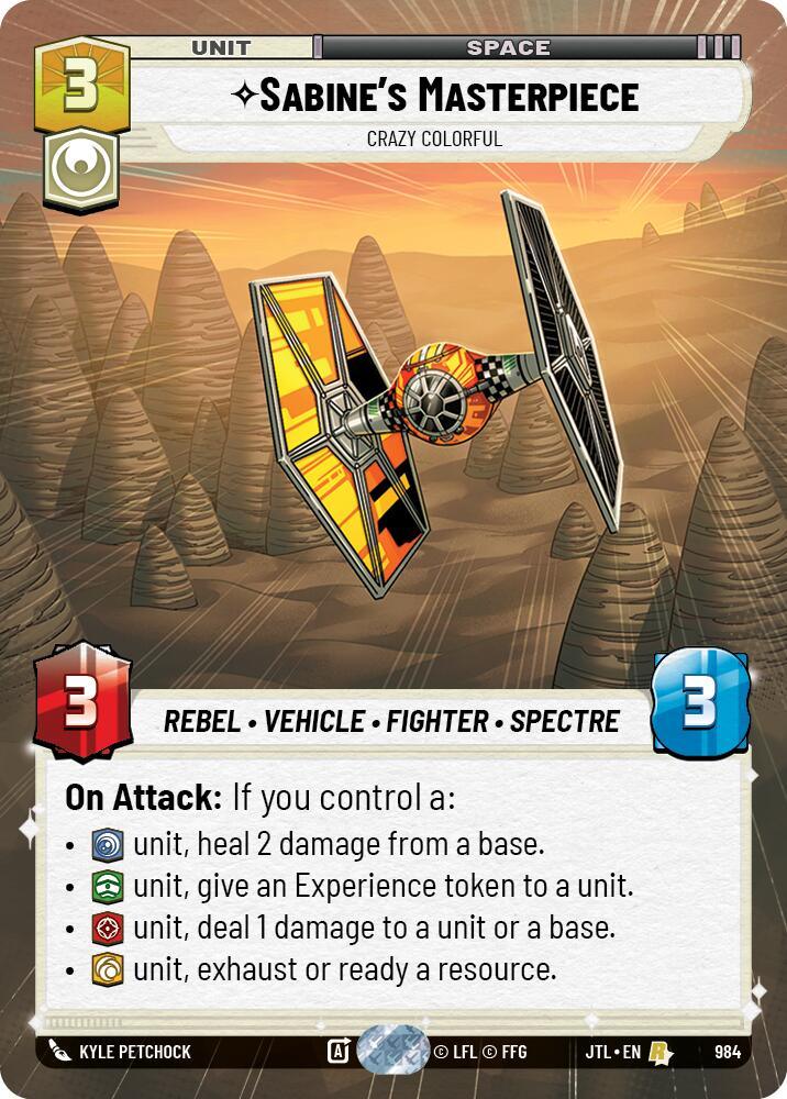 Sabine's Masterpiece - Crazy Colorful (Hyperspace Foil) (984) [Jump to Lightspeed] (ONLINE ORDER ONLY)