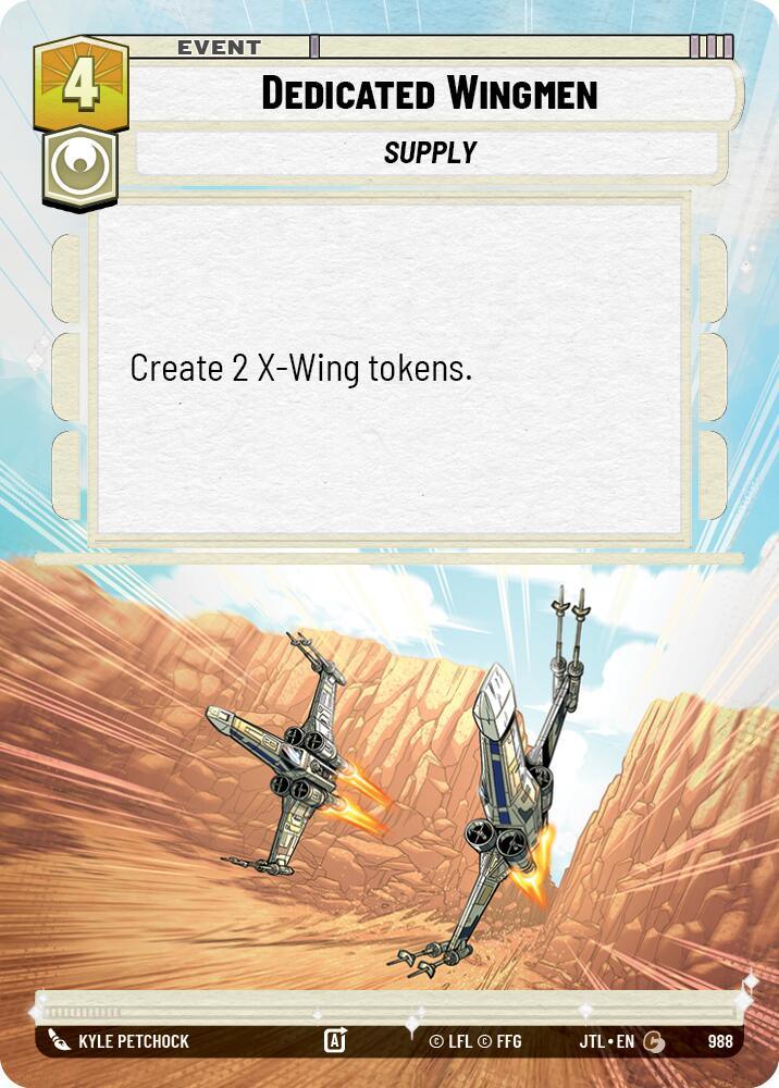 Dedicated Wingmen (Hyperspace Foil) (988) [Jump to Lightspeed] (ONLINE ORDER ONLY)