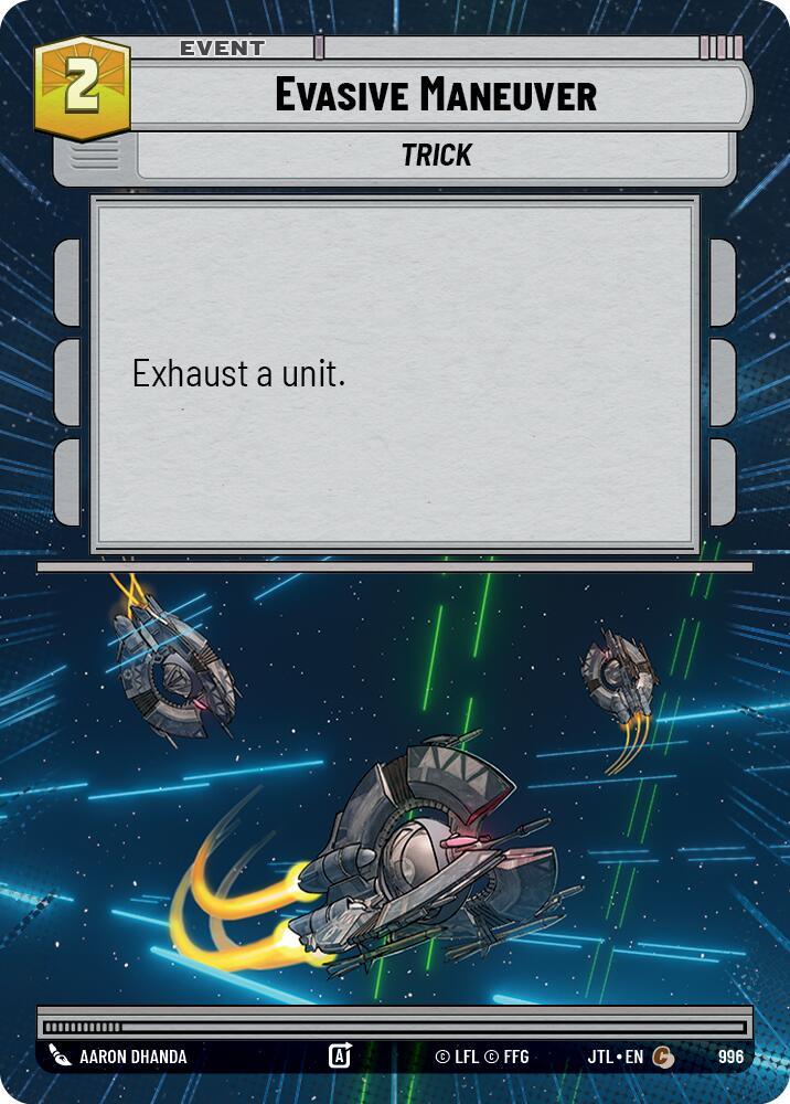 Evasive Maneuver (Hyperspace Foil) (996) [Jump to Lightspeed] (ONLINE ORDER ONLY)