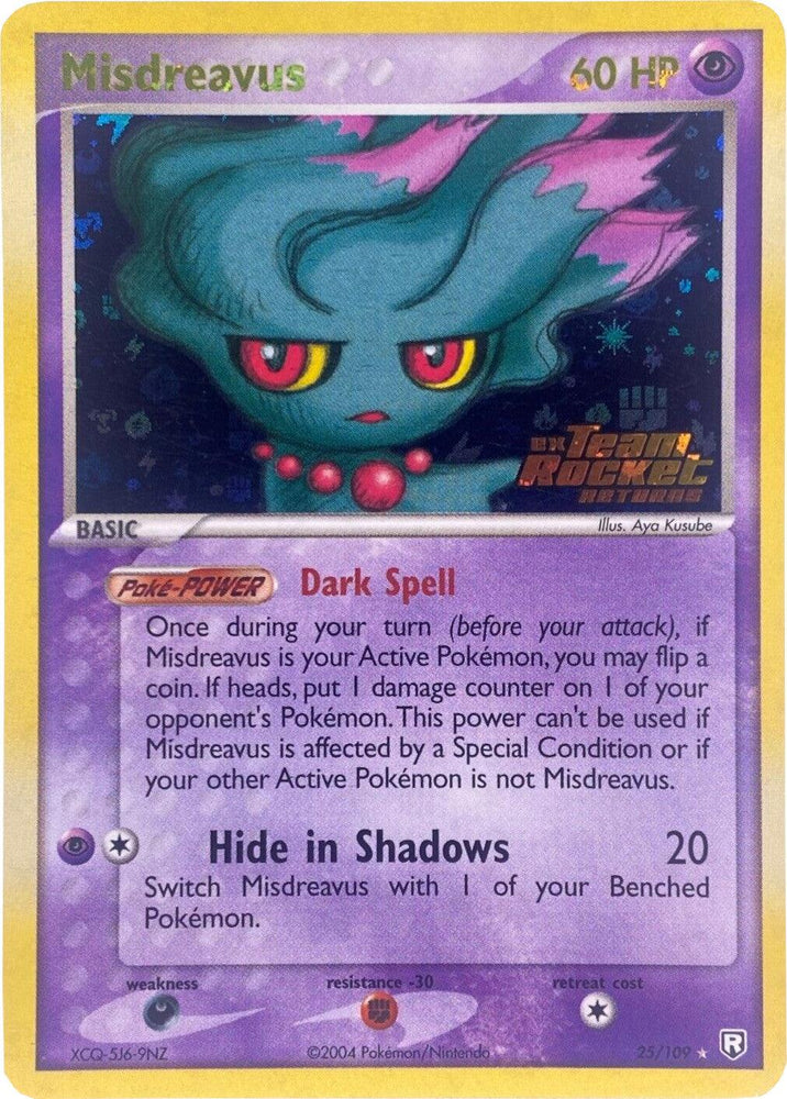 Misdreavus (25/109) (Stamped) [EX: Team Rocket Returns] (Online Only)