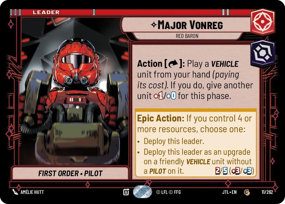 Major Vonreg - Red Baron (011/262) [Jump to Lightspeed] (ONLINE ORDER ONLY)