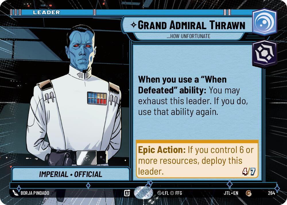 Grand Admiral Thrawn - ...How Unfortunate (Hyperspace) (264) [Jump to Lightspeed] (ONLINE ORDER ONLY)