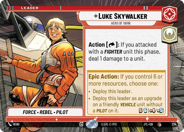 Luke Skywalker - Hero of Yavin (Hyperspace) (274) [Jump to Lightspeed] (ONLINE ORDER ONLY)