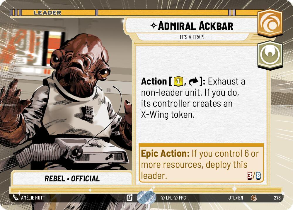 Admiral Ackbar - It's A Trap! (Hyperspace) (278) [Jump to Lightspeed] (ONLINE ORDER ONLY)