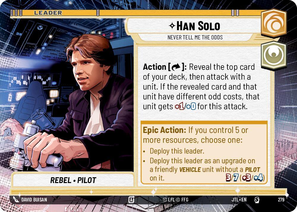 Han Solo - Never Tell Me the Odds (Hyperspace) (279) [Jump to Lightspeed] (ONLINE ORDER ONLY)