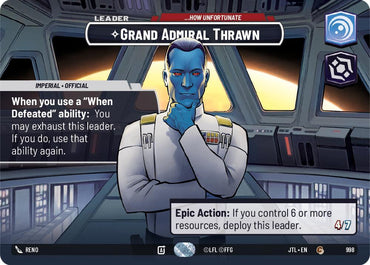 Grand Admiral Thrawn - ...How Unfortunate (Showcase) (998) [Jump to Lightspeed] (ONLINE ORDER ONLY)