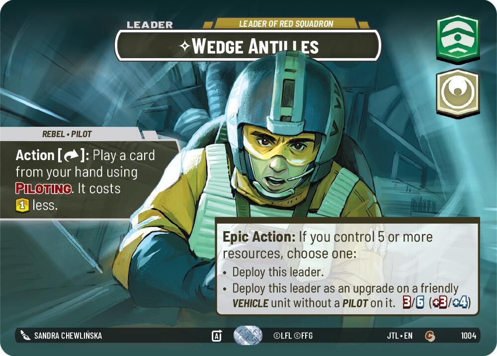 Wedge Antilles - Leader of Red Squadron (Showcase) (1004) [Jump to Lightspeed] (ONLINE ORDER ONLY)