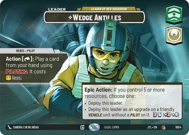 Wedge Antilles - Leader of Red Squadron (Showcase) (1004) [Jump to Lightspeed] (ONLINE ORDER ONLY)