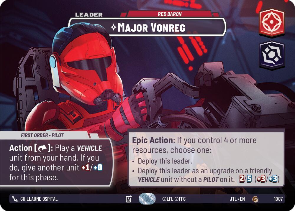 Major Vonreg - Red Baron (Showcase) (1007) [Jump to Lightspeed] (ONLINE ORDER ONLY)