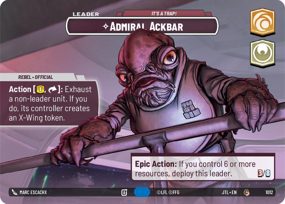 Admiral Ackbar - It's A Trap! (Showcase) (1012) [Jump to Lightspeed] (ONLINE ORDER ONLY)