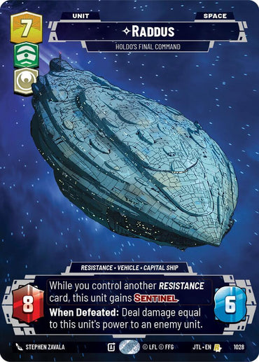 Raddus - Holdo's Final Command (Prestige) (1028) [Jump to Lightspeed] (ONLINE ORDER ONLY)