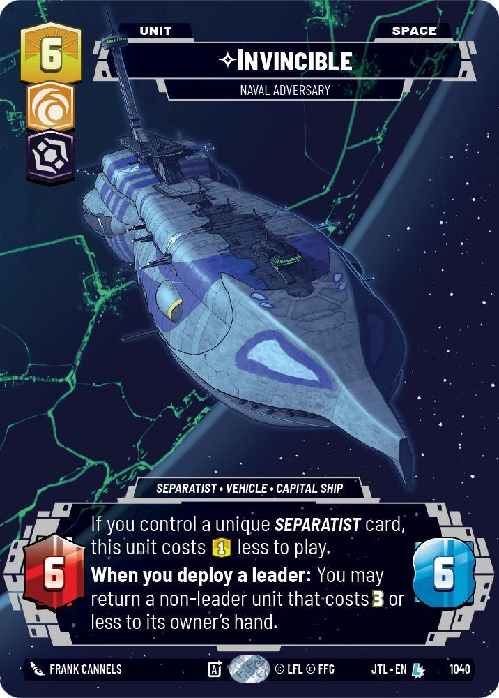 Invincible - Naval Adversary (Prestige) (1040) [Jump to Lightspeed] (ONLINE ORDER ONLY)