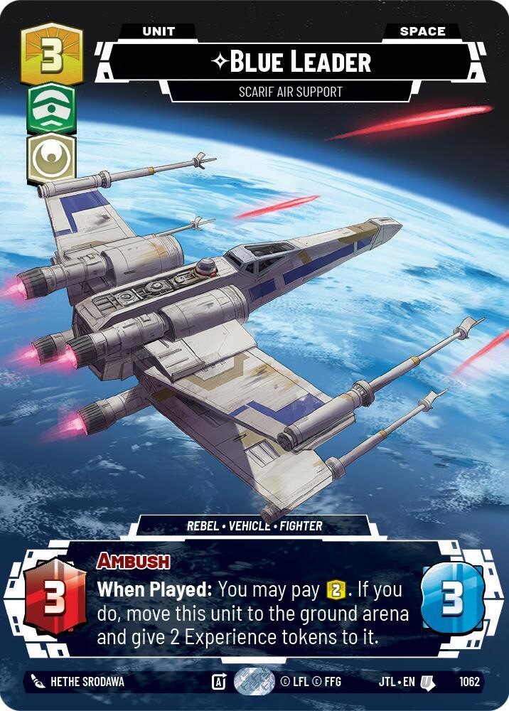 Blue Leader - Scarif Air Support (Prestige Foil) (1062) [Jump to Lightspeed] (ONLINE ORDER ONLY)