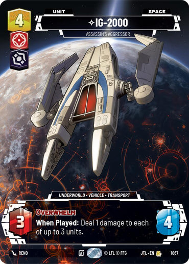 IG-2000 - Assassin's Aggressor (Prestige Foil) (1067) [Jump to Lightspeed] (ONLINE ORDER ONLY)