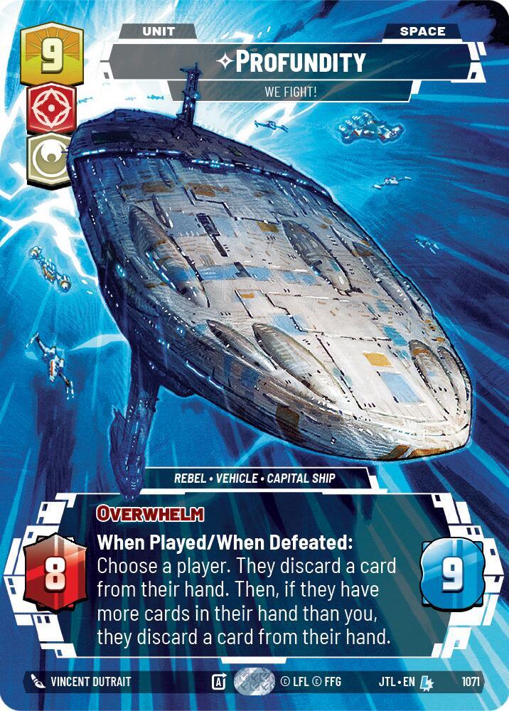 Profundity - We Fight! (Prestige Foil) (1071) [Jump to Lightspeed] (ONLINE ORDER ONLY)