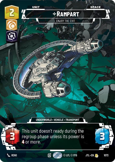 Rampart - Enjoy the Exit (Prestige Foil) (1073) [Jump to Lightspeed] (ONLINE ORDER ONLY)