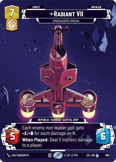 Radiant VII - Ambassadors' Arrival (Prestige Foil) (1081) [Jump to Lightspeed] (ONLINE ORDER ONLY)