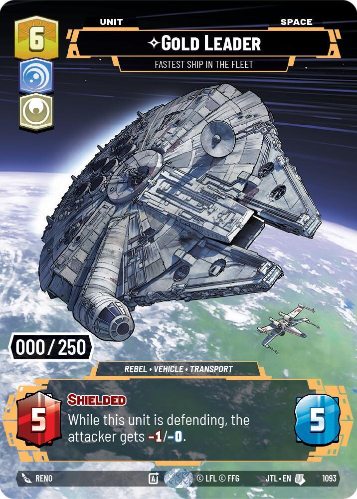 Gold Leader - Fastest Ship in the Fleet (Serialized) (1093) [Jump to Lightspeed] (ONLINE ORDER ONLY)