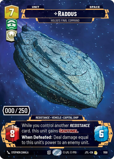 Raddus - Holdo's Final Command (Serialized) (1100) [Jump to Lightspeed] (ONLINE ORDER ONLY)