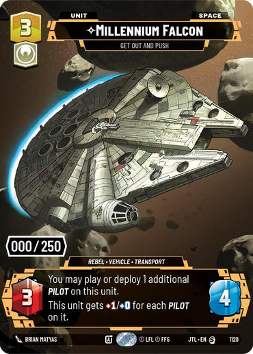 Millennium Falcon - Get Out And Push (Serialized) (1120) [Jump to Lightspeed] (ONLINE ORDER ONLY)