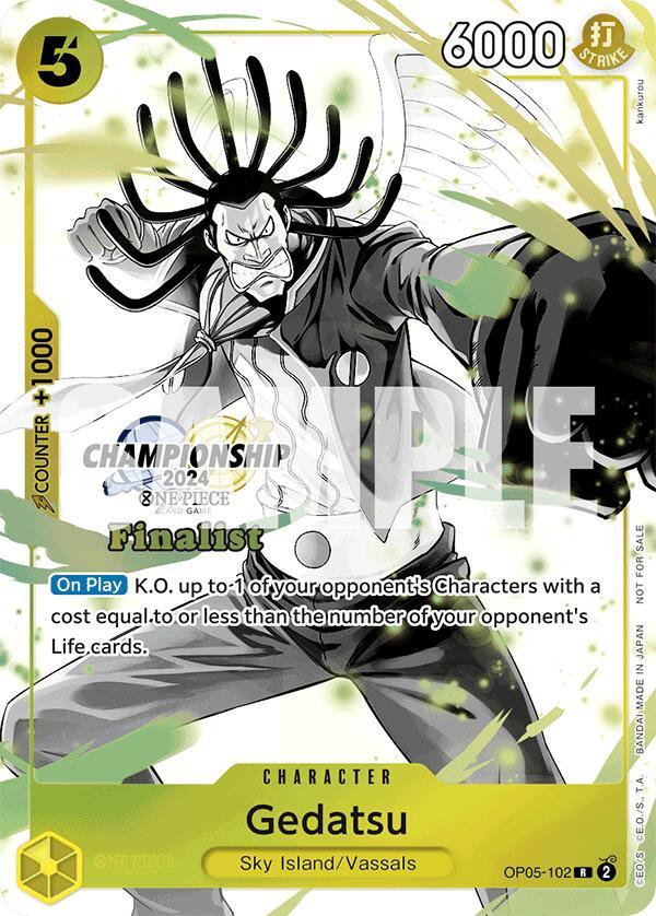 Gedatsu (Championship 2024 Card Set Vol. 2) [Finalist] [One Piece Promotion Cards] (ONLINE ORDER ONLY)