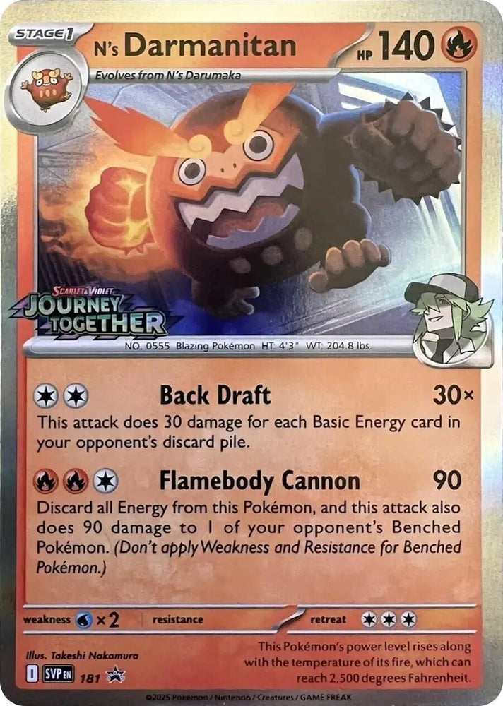 N's Darmanitan (181) [Scarlet & Violet: Black Star Promos] (ONLINE ORDER ONLY)