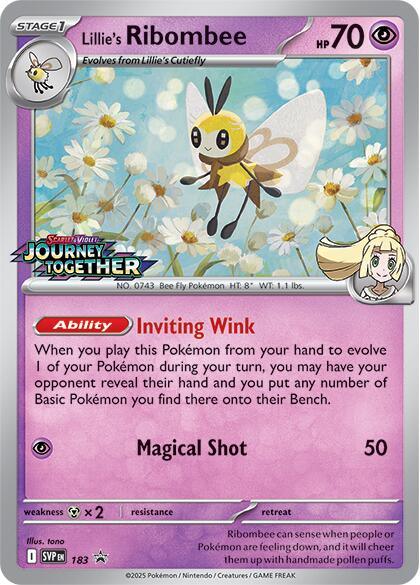 Lillie's Ribombee (183) [Scarlet & Violet: Black Star Promos] (ONLINE ORDER ONLY)