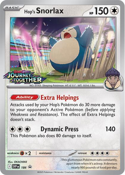 Hop's Snorlax (184) [Scarlet & Violet: Black Star Promos] (ONLINE ORDER ONLY)