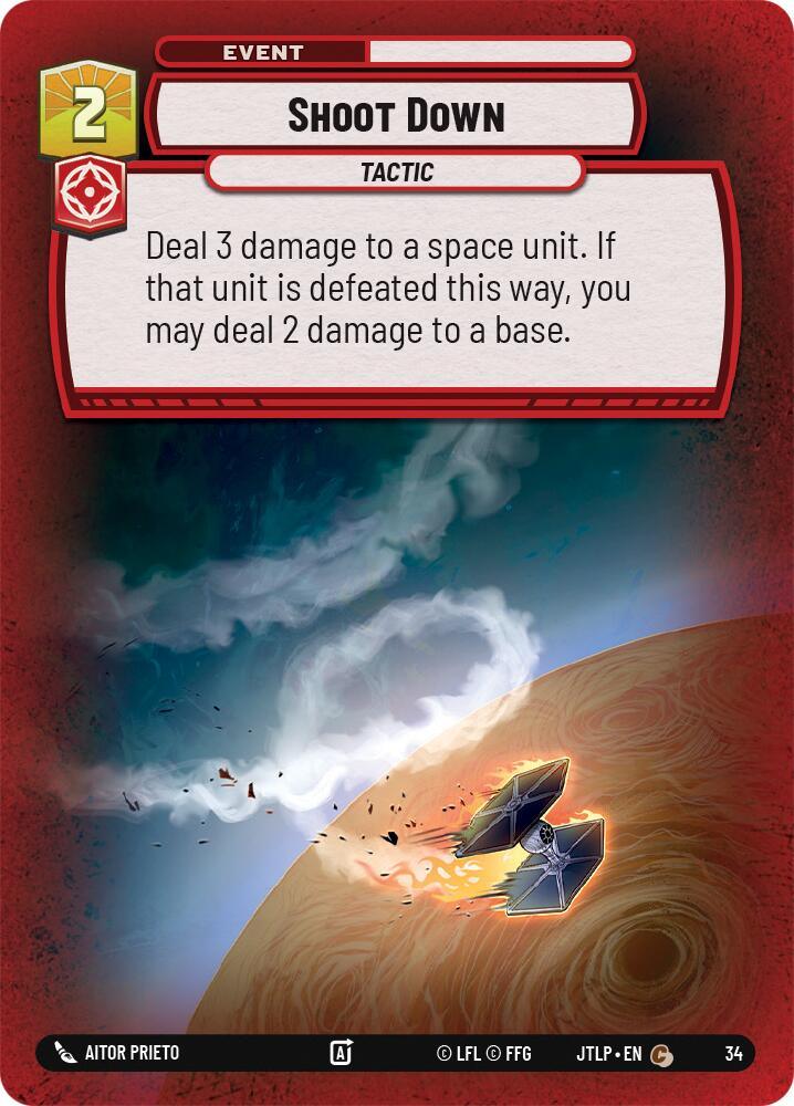 Shoot Down (Foil) (34) [Jump to Lightspeed: Weekly Play] (ONLINE ORDER ONLY)
