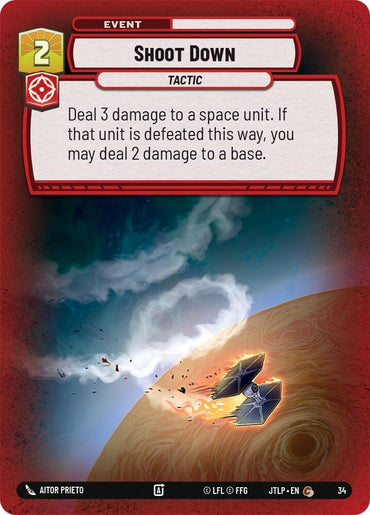 Shoot Down (Foil) (34) [Jump to Lightspeed: Weekly Play] (ONLINE ORDER ONLY)