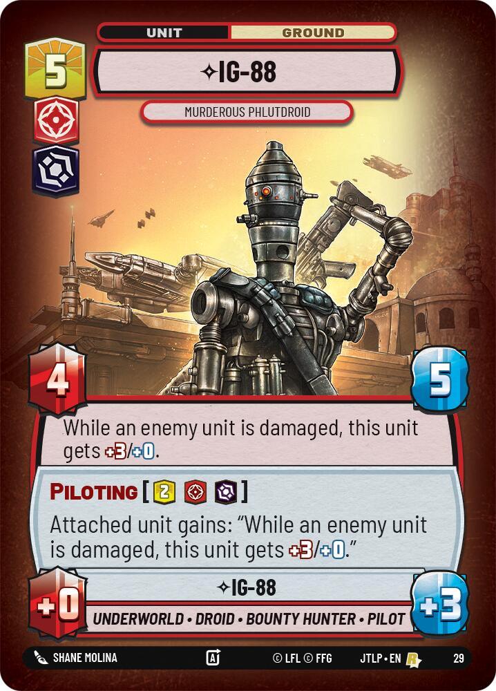 IG-88 - Murderous Phlutdroid (Foil) (29) [Jump to Lightspeed: Weekly Play] (ONLINE ORDER ONLY)