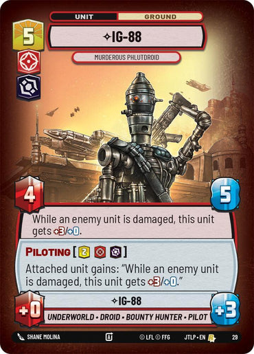 IG-88 - Murderous Phlutdroid (Foil) (29) [Jump to Lightspeed: Weekly Play] (ONLINE ORDER ONLY)