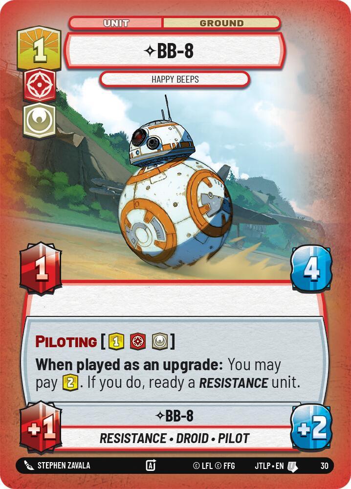 BB-8 - Happy Beeps (Foil) (30) [Jump to Lightspeed: Weekly Play] (ONLINE ORDER ONLY)