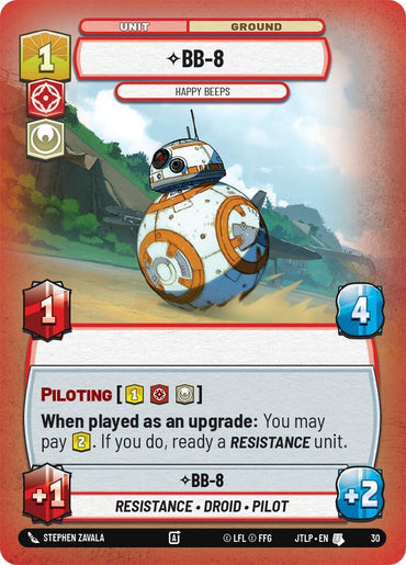 BB-8 - Happy Beeps (Foil) (30) [Jump to Lightspeed: Weekly Play] (ONLINE ORDER ONLY)