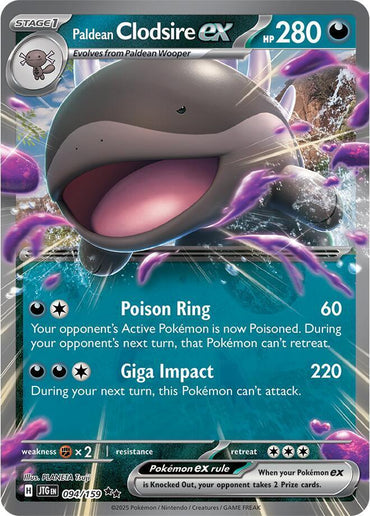 Paldean Clodsire ex (094/159) [Scarlet & Violet: Journey Together] (Online Only)