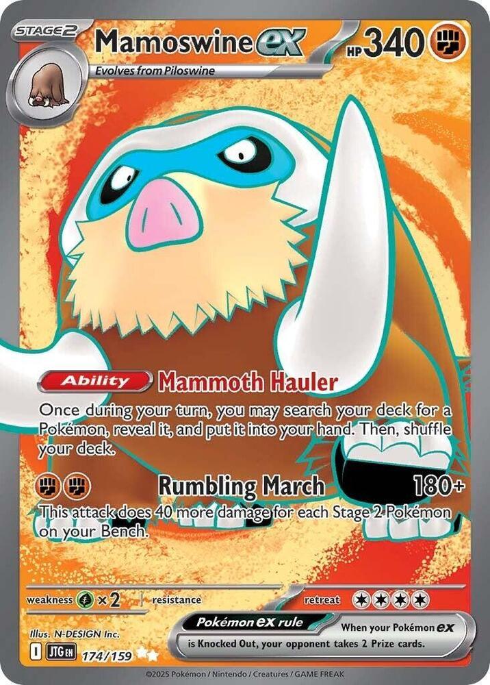 Mamoswine ex (174/159) [Scarlet & Violet: Journey Together] (Online Only)