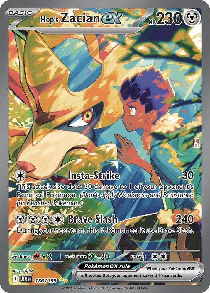 Hop's Zacian ex (186/159) [Scarlet & Violet: Journey Together] (Online Only)