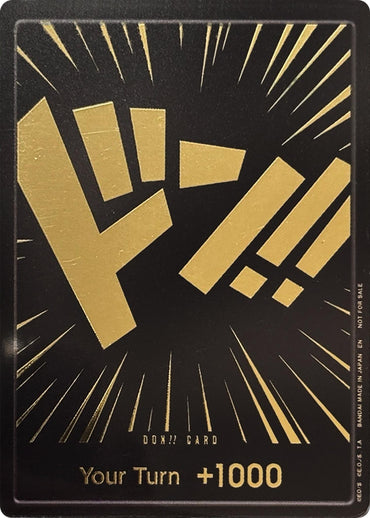 DON!! Card (Black and Gold) [One Piece Promotion Cards] (ONLINE ORDER ONLY)