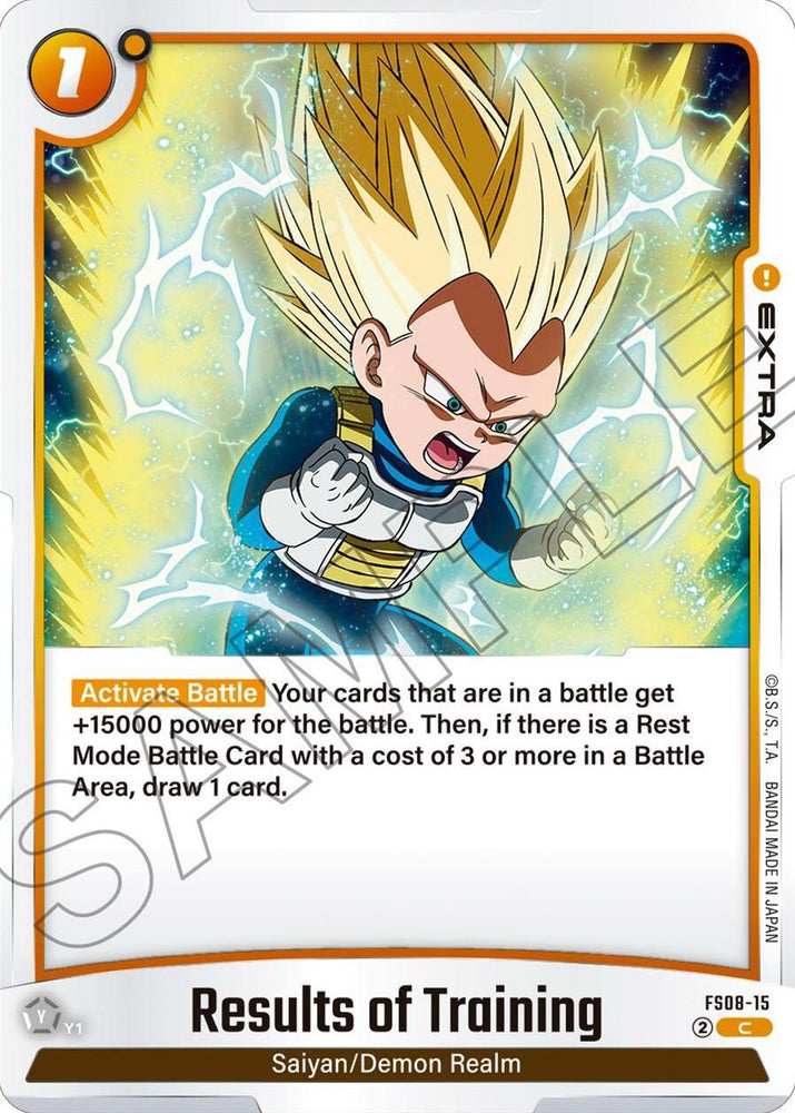 Results of Training [Starter Deck: Vegeta (Mini) Super Saiyan 3] (ONLINE ORDER ONLY)