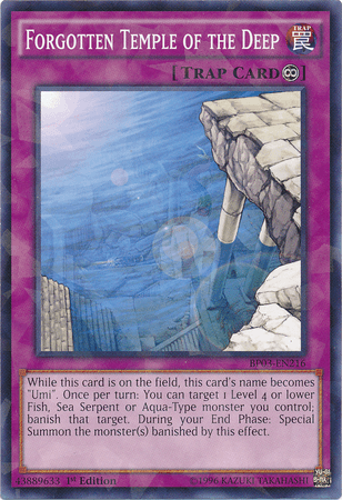 Forgotten Temple of the Deep [BP03-EN216] Shatterfoil Rare (ONLINE ORDER ONLY)