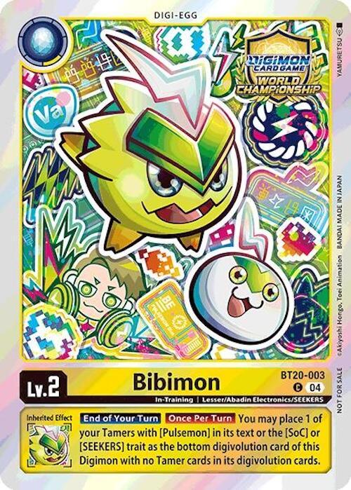 Bibimon [BT20-003] (Regionals 25-26 Champion Card Set Season 1) [Release Special Booster Ver.2.5 Promos] (ONLINE ORDER ONLY)