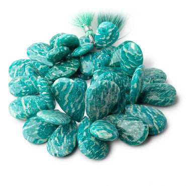 23x15-33x20mm Russian Amazonite Faceted Pear Beads 7 inch 35 pieces (ONLINE ORDER ONLY)