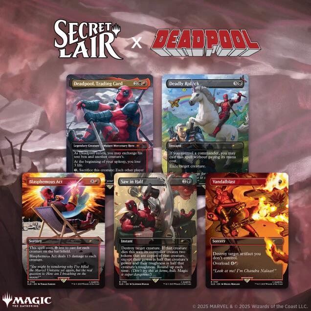 Secret Lair Drop: Secret Lair x Marvel's Deadpool - Non-Foil Edition [SLD] (ONLINE ORDER ONLY)