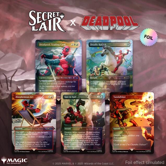 Secret Lair Drop: Secret Lair x Marvel's Deadpool - Rainbow Foil Edition [SLD] (ONLINE ORDER ONLY)