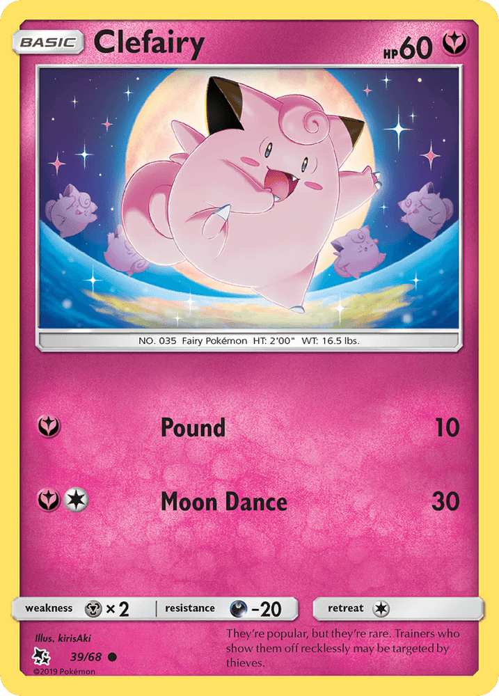 Clefairy (39/68) [Sun & Moon: Hidden Fates] (Online Only)