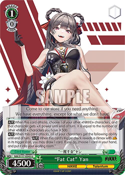 "Fat Cat" Yan (NIK/S117-E045 U) [GODDESS OF VICTORY: NIKKE]