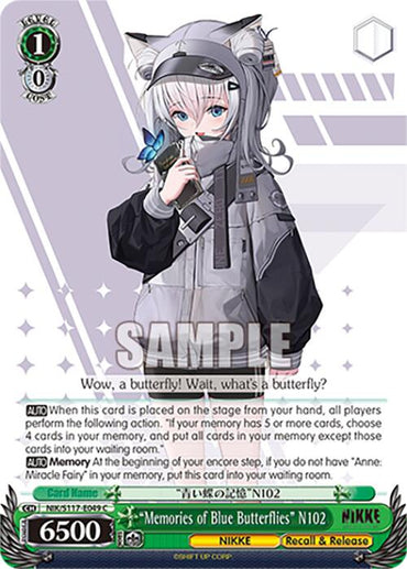 "Memories of Blue Butterflies" N102 (NIK/S117-E049 C) [GODDESS OF VICTORY: NIKKE]